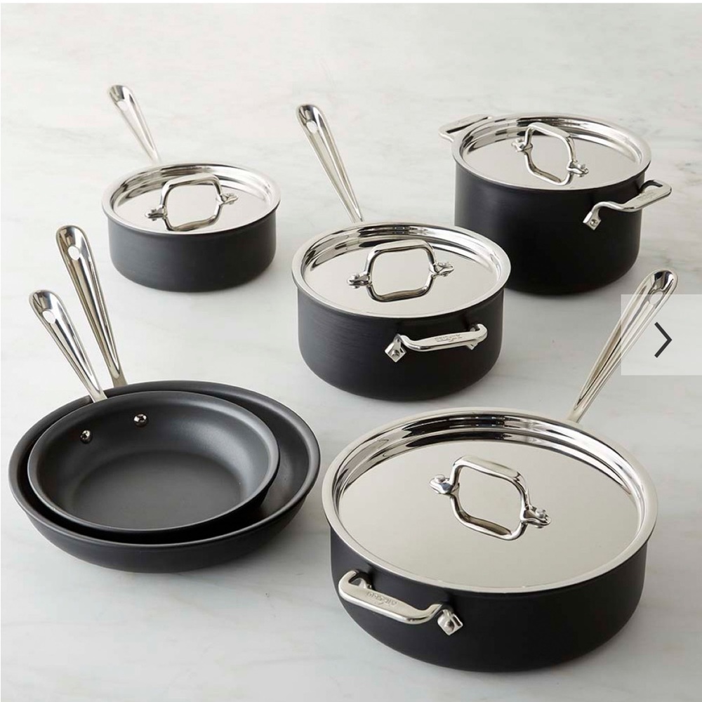 NWT All-Clad NS1 Nonstick Induction 10-Piece Cookware Set
